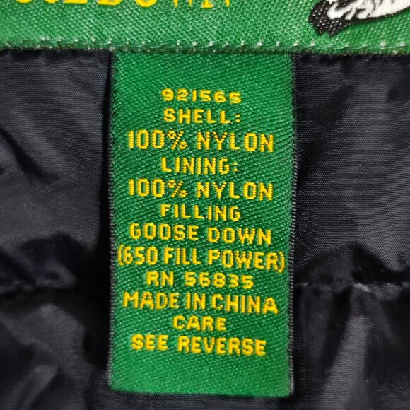 Cabela's Premium Northern Goose Down Puffer Vest men's size XL black - Picture 6 of 13